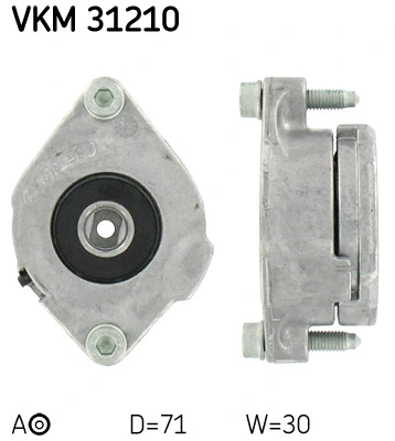 Diržo įtempiklio skriemulys SKF VKM 31210