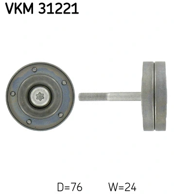 Diržo įtempiklio skriemulys SKF VKM 31221