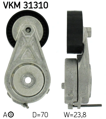 Diržo įtempiklio skriemulys SKF VKM 31310