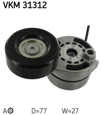 Diržo įtempiklio skriemulys SKF VKM 31312