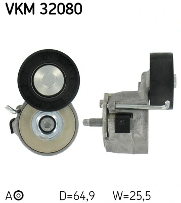 Diržo įtempiklio skriemulys SKF VKM 32080