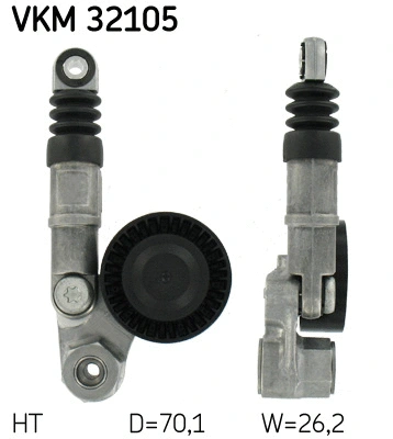 Diržo įtempiklio skriemulys SKF VKM 32105