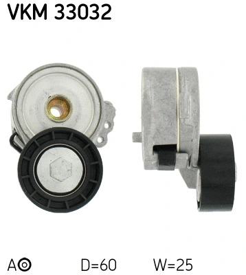 Diržo įtempiklio skriemulys SKF VKM 33032