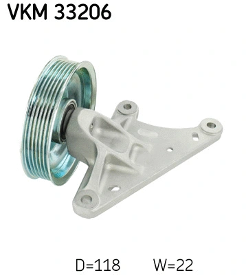 Diržo įtempiklio skriemulys SKF VKM 33206