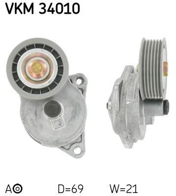 Diržo įtempiklio skriemulys SKF VKM 34010