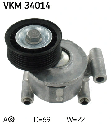 Diržo įtempiklio skriemulys SKF VKM 34014