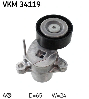Diržo įtempiklio skriemulys SKF VKM 34119