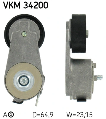 Diržo įtempiklio skriemulys SKF VKM 34200