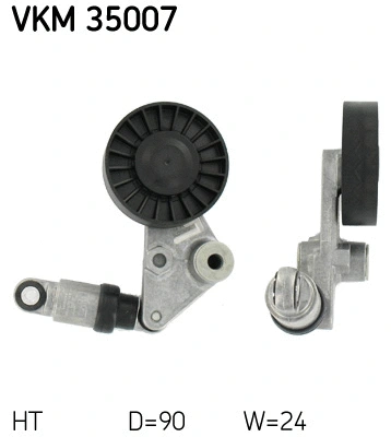 Diržo įtempiklio skriemulys SKF VKM 35007