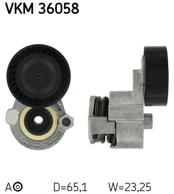 Diržo įtempiklio skriemulys SKF VKM 36058