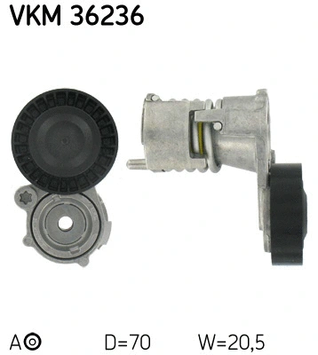 Diržo įtempiklio skriemulys SKF VKM 36236