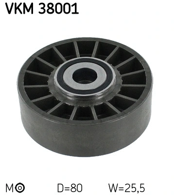 Diržo įtempiklio skriemulys SKF VKM 38001