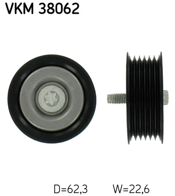 Diržo įtempiklio skriemulys SKF VKM 38062