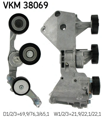 Diržo įtempiklio skriemulys SKF VKM 38069
