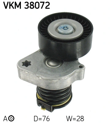 Diržo įtempiklio skriemulys SKF VKM 38072