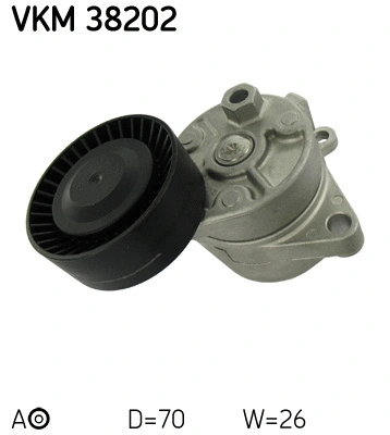 Diržo įtempiklio skriemulys SKF VKM 38202