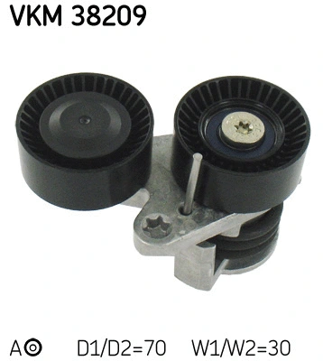 Diržo įtempiklio skriemulys SKF VKM 38209