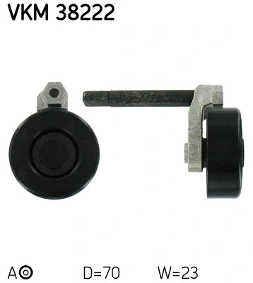 Diržo įtempiklio skriemulys SKF VKM 38222