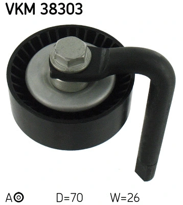 Diržo įtempiklio skriemulys SKF VKM 38303