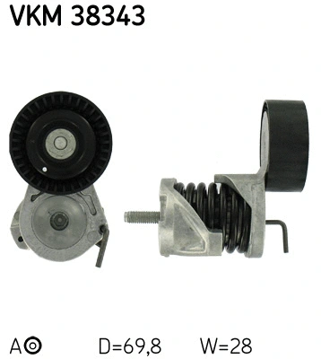 Diržo įtempiklio skriemulys SKF VKM 38343