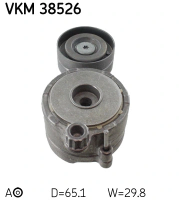 Diržo įtempiklio skriemulys SKF VKM 38526