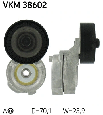 Diržo įtempiklio skriemulys SKF VKM 38602
