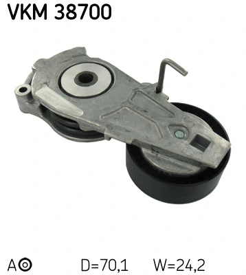 Diržo įtempiklio skriemulys SKF VKM 38700