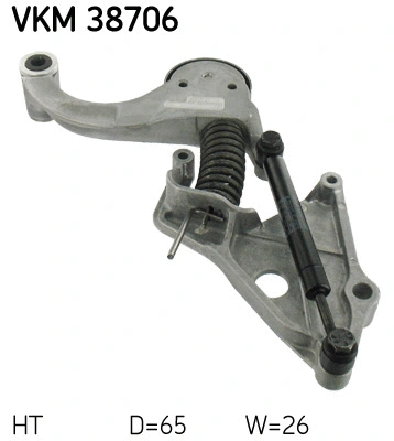 Diržo įtempiklio skriemulys SKF VKM 38706