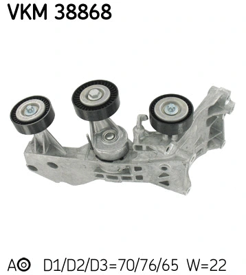 Diržo įtempiklio skriemulys SKF VKM 38868