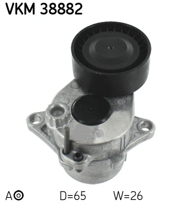Diržo įtempiklio skriemulys SKF VKM 38882