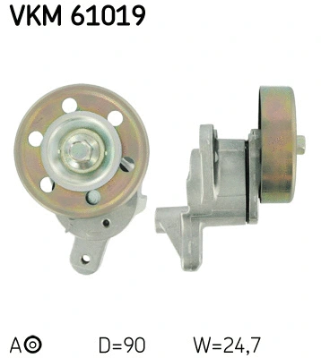 Diržo įtempiklio skriemulys SKF VKM 61019