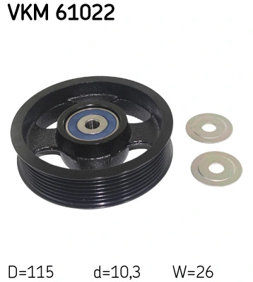 Diržo įtempiklio skriemulys SKF VKM 61022
