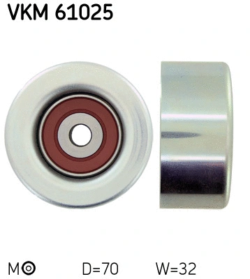 Diržo įtempiklio skriemulys SKF VKM 61025