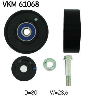 Diržo įtempiklio skriemulys SKF VKM 61068