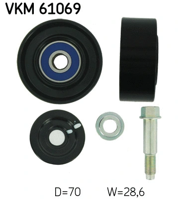 Diržo įtempiklio skriemulys SKF VKM 61069