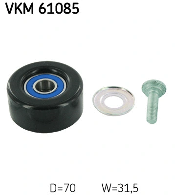 Diržo įtempiklio skriemulys SKF VKM 61085