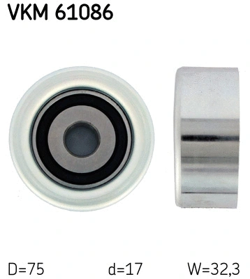 Diržo įtempiklio skriemulys SKF VKM 61086