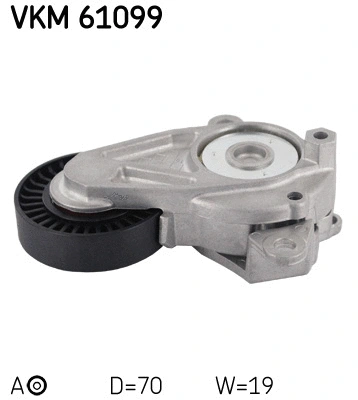 Diržo įtempiklio skriemulys SKF VKM 61099