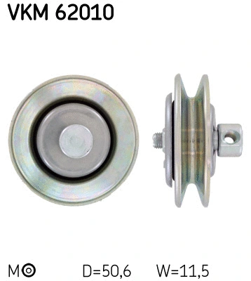 Diržo įtempiklio skriemulys SKF VKM 62010