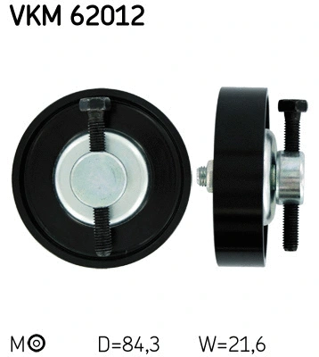 Diržo įtempiklio skriemulys SKF VKM 62012