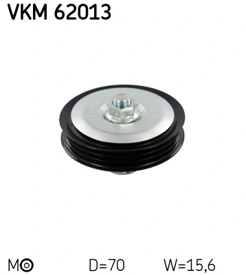Diržo įtempiklio skriemulys SKF VKM 62013