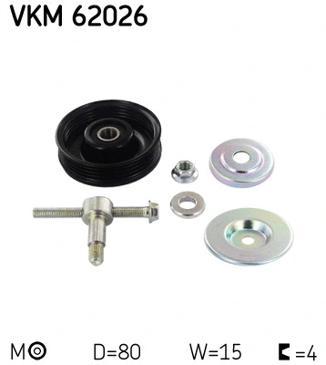 Diržo įtempiklio skriemulys SKF VKM 62026
