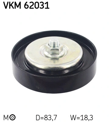 Diržo įtempiklio skriemulys SKF VKM 62031