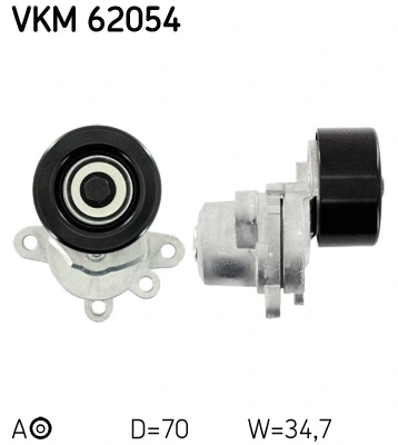 Diržo įtempiklio skriemulys SKF VKM 62054