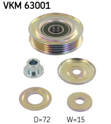 Diržo įtempiklio skriemulys SKF VKM 63001