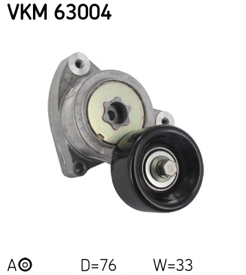 Diržo įtempiklio skriemulys SKF VKM 63004