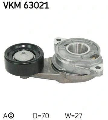 Diržo įtempiklio skriemulys SKF VKM 63021