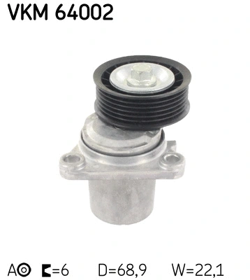 Diržo įtempiklio skriemulys SKF VKM 64002