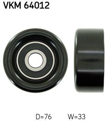 Diržo įtempiklio skriemulys SKF VKM 64012