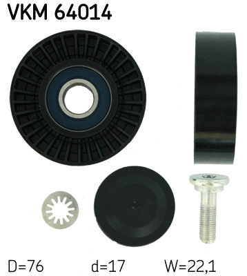 Diržo įtempiklio skriemulys SKF VKM 64014